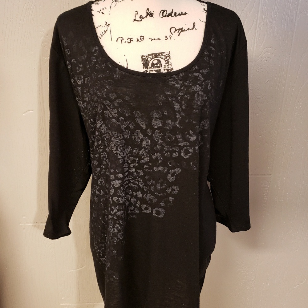 Faded Glory Animal Print Top